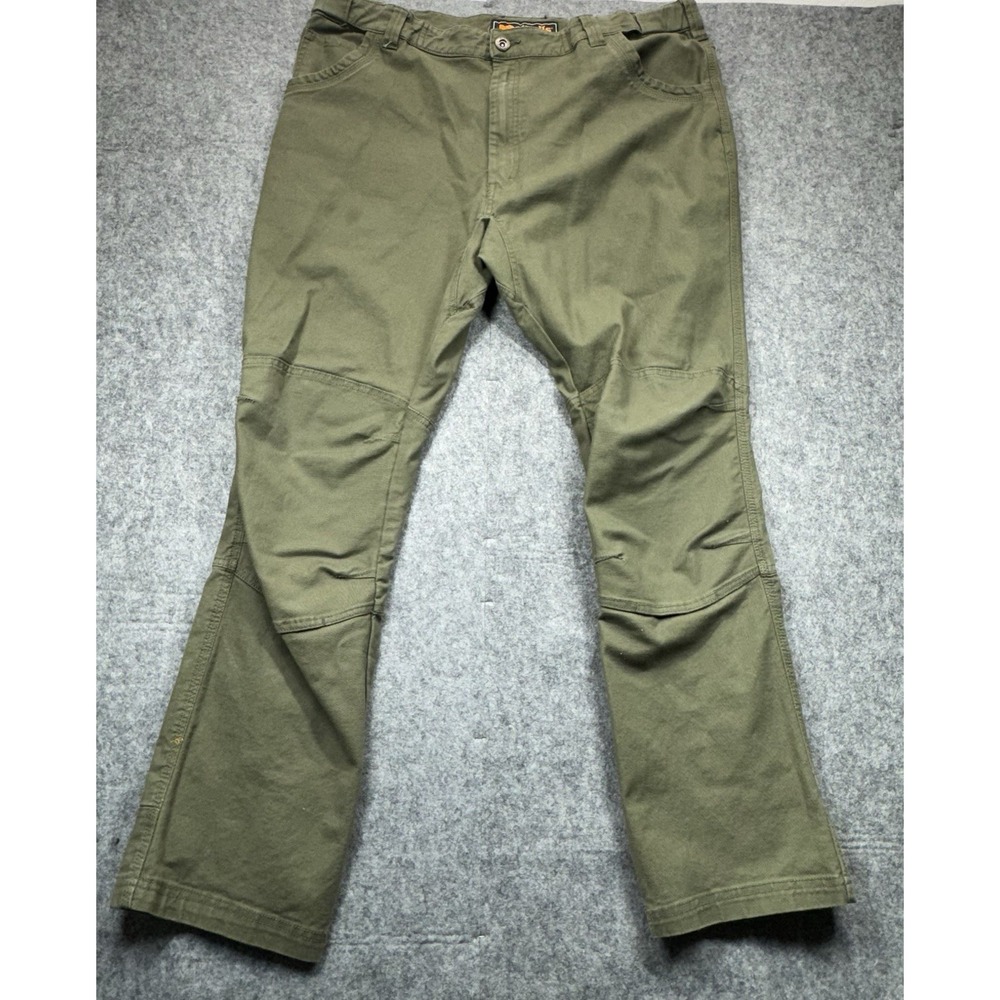 Walls Ditchdigger‎ Pants Men's 42x32 Green Twill Double Knee Workwear All Season - Picture 2 of 10